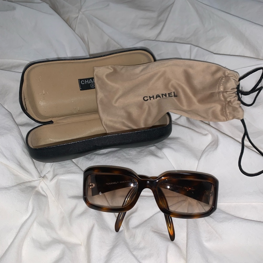 Chanel Vintage Tortoise Sunglasses